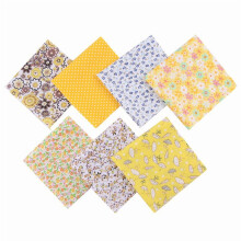 Cotton Fabric Squares Floral Print 50x50cm 7-Pack