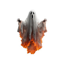 Halloween Window Stickers Ghost Decals 1 Pack 18x24 Inch