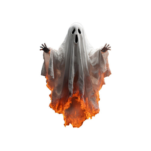 Halloween Window Stickers Ghost Decals 1 Pack 18x24 Inch