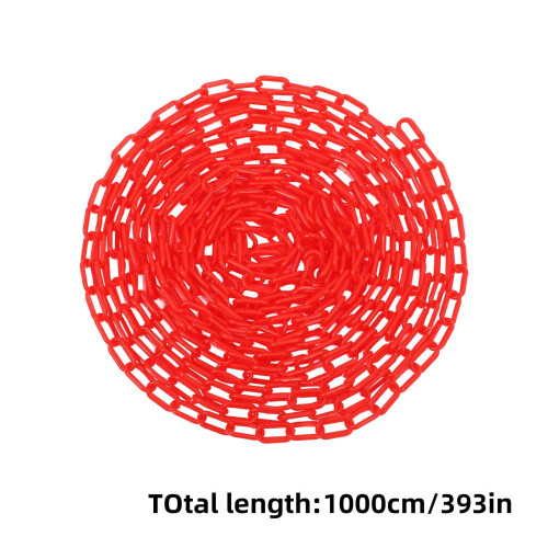 Red Plastic Chain Links for Crowd Control and Safety 1