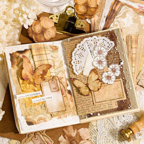 Scrapbook Paper Pack Vintage Flower 100 Sheets 2