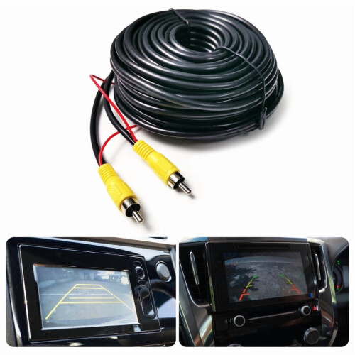 Car Backup Camera Video Cable Shielded Extension 15m 1