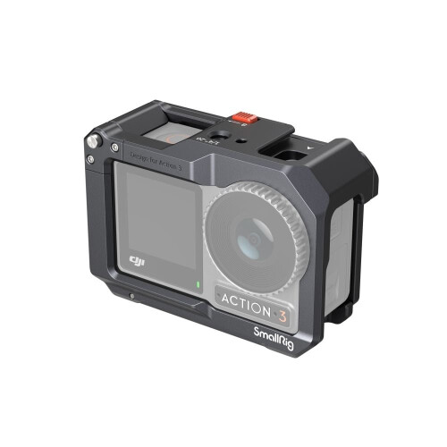 Aluminum Camera Cage for DJI Action 3/4/5 Pro with Cold