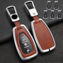 Zinc Alloy Leather Key Fob Cover for Chevrolet Cruze Camaro