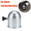 Tow Bar Ball Cover Lockable 50mm Black Silver Plastic 1