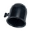 Tow Bar Ball Cover Lockable 50mm Black Silver Plastic 4