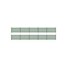 Ratio 431 Straight Station Fencing, Green HO/OO Gauge Kit