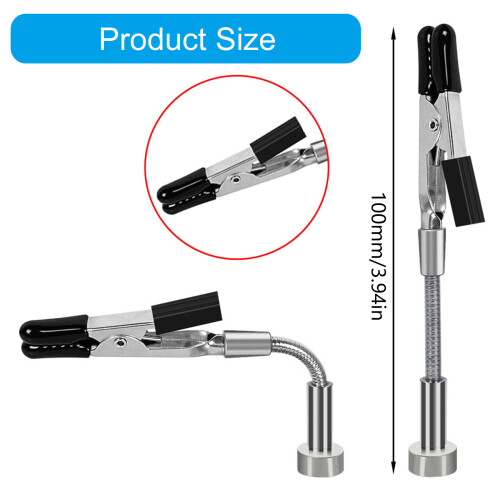 Adjustable Alligator Clip Metal 105mm Soldering Helping 2