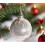 Gold Glitter Christmas Ornaments Set 6 pcs 3