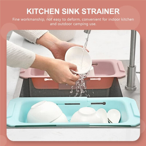 Over Sink Drying Rack Kitchen Sink Accessory for Easy Vegetable Fruit Washing and Convenient Drain Basket for Kitchen 2