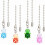 Iron Pull Chain Set with Resin Turtle Charms 13.66 in 1