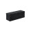 Foldable Storage Ottoman - Velvet - Ink Black - Includes 2 Extra Storage Boxes 1