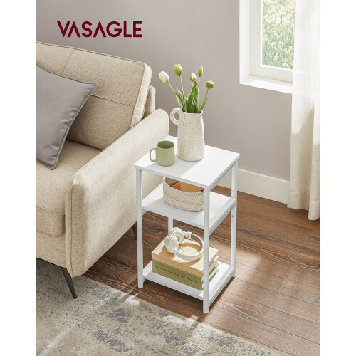Bedside Table - Steel Frame - Industrial Style - 3-Tier Design 1