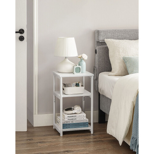 Bedside Table - Steel Frame - Industrial Style - 3-Tier Design 2