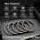 Titanium Key Ring, Quick Release Side-Pushing Ring, Super  Key Organizer, Outer Diameter 30MM, 5PCS 1