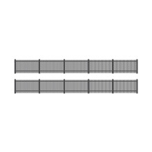 Ratio 422 GWR Station Fencing, Black HO/OO Gauge Kit