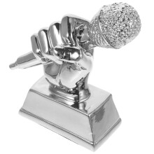 Microphone Trophy for Student Singing Competition