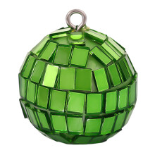Green Hanging Mirror Disco Ball 1.18 inch Shatterproof