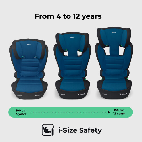 My Babiie MBCSB30 i-Size High Back Booster Car Seat - Blue 1