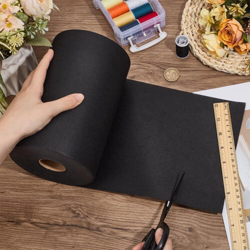 Black Cut-Away Embroidery Stabilizer Roll 7.9 in x 50 yd 2