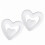 White Heart Pendant Decorations for Weddings 5 pcs 3
