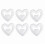 White Heart Pendant Decorations for Weddings 5 pcs 4
