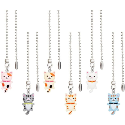 Iron Pull Chain Set with Resin Turtle Charms 13.66 in 1