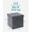 Foldable Storage Ottoman Bench - Velvet - Slate Grey - Versatile Footstool and Storage Chest 5