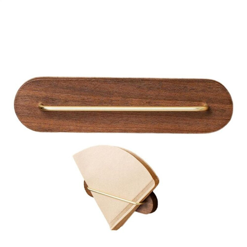 Coffee Filter Holder Save Space Wall Paper Storage Stand Cone Coffee Filter Wall Organizer for Bar Shops Kitchens B 1