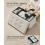 Foldable Ottoman - Velvet - Gray - Multi-functional Storage Bench with Extra Storage Boxes 4