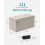 Foldable Ottoman - Velvet - Gray - Multi-functional Storage Bench with Extra Storage Boxes 5