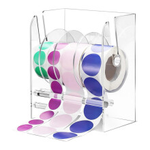 Adjustable Acrylic Label Dispenser with 4 Disks