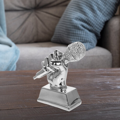 Microphone Trophy for Student Singing Competition 1