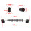 Black Foosball Score Counter Strip 2 pcs 7