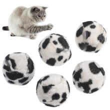 Animal Ball Cat Toy Plush 5 Pieces 4 Inches