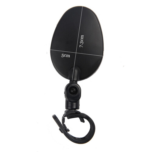 Universal Handlebar Rearview Mirror Oval 360 Degrees 1