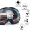 Motorcycle Goggles Black Frame Colored Lens 2