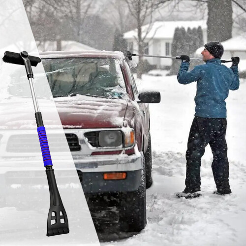Car Snow Brush with Ice Scraper 3-in-1 1