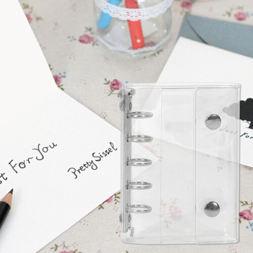 PVC Clear Cover 5-Ring Loose Leaf Paper Pack 10 Pages 2