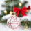 Gold Glitter Christmas Tree Ornaments Set 6 Pieces 4
