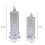 Rose Shadow LED Flameless Pillar Candles 4PCS 4