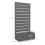 34 x 69.5cm Garden Planter Box, with Back Trellis, Grey 5