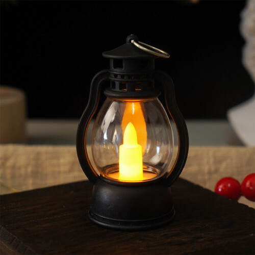 Black Battery-Operated Candle Light Warm Glow 1 Pack 2