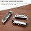 Silver Guitar Pickup Cover Set 3 Pieces 1