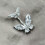 Sterling Silver Butterfly CZ Belly Bar 8mm 1