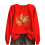 Women's Crewneck Sweatshirt Fall Leaf Graphic Long Sleeve 1
