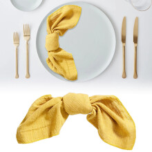 Cotton-Linen Napkins Washable 16x16 Inch