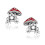 925 Sterling Silver Frog Stud Earrings for Women 1