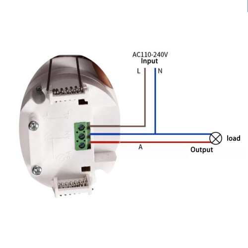 Mini Recessed Ceiling PIR Motion Sensor Switch 110V-240V 1