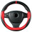 Leather Steering Wheel Cover Beige 38cm Universal 8